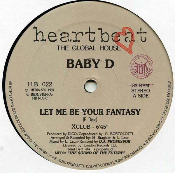 Baby D - Let Me Be Your Fantasy | Heartbeat (H.B. 022) - 2