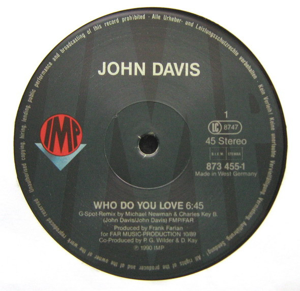 John Davis - Who Do You Love | IMP (873 455-1) - 3 John Davis - Who Do You Love | IMP (873 455-1) - 3