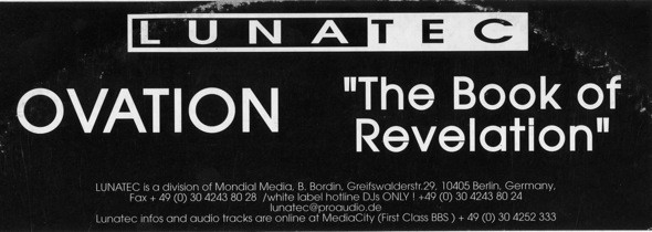 Ovation - The Book Of Revelation | Lunatec (LUNA 016) - 2
