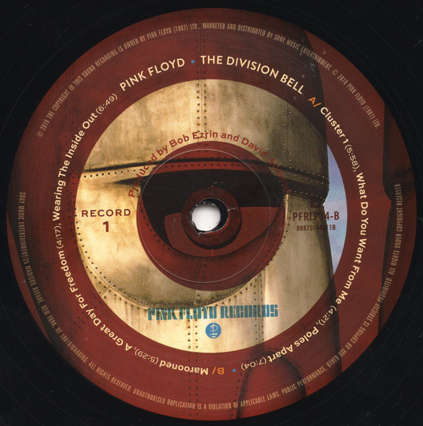 Pink Floyd - The Division Bell | Pink Floyd Records (PFRLP14) - 5 Pink Floyd - The Division Bell | Pink Floyd Records (PFRLP14) - 5