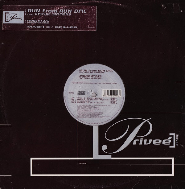 Run Feat. Justine Simmons - Praise My DJ's (My Funny Valentine) | More Music Italy (priveè 011)