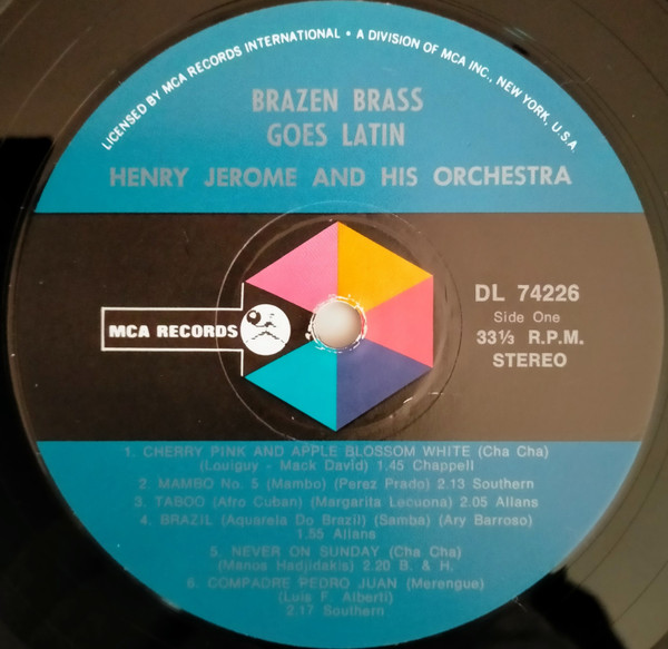 Henry Jerome And His Orchestra - Brazen Brass Goes Latin | MCA Records (DL 74226) - 3 Henry Jerome And His Orchestra - Brazen Brass Goes Latin | MCA Records (DL 74226) - 3