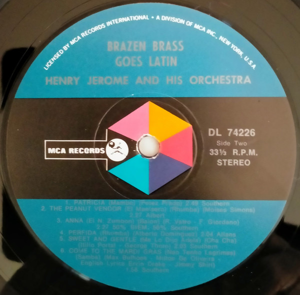 Henry Jerome And His Orchestra - Brazen Brass Goes Latin | MCA Records (DL 74226) - 4 Henry Jerome And His Orchestra - Brazen Brass Goes Latin | MCA Records (DL 74226) - 4
