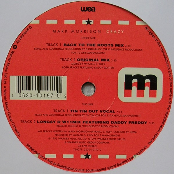 Mark Morrison - Crazy | WEA (YZ907T) - 3