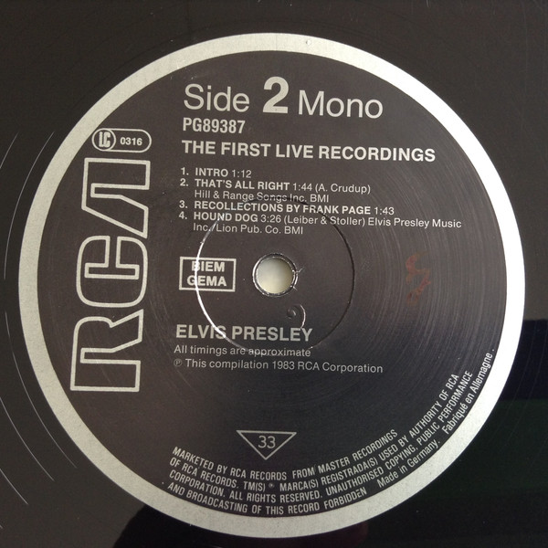 The First Live Recordings