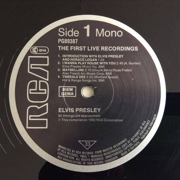 The First Live Recordings