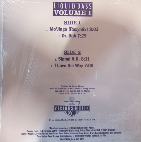 Johnny Vicious - Liquid Bass Volume 1 | Vicious Muzik Records (JV-001) - 2