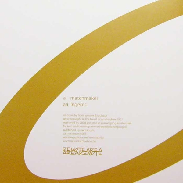 Boris Werner & Lauhaus - Matchmaker | Remote Area (remote005) - 2
