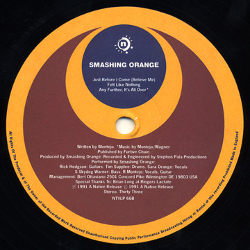 Smashing Orange - Smashing Orange | Native Records (NTVLP 66) - 4 Smashing Orange - Smashing Orange | Native Records (NTVLP 66) - 4