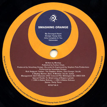Smashing Orange - Smashing Orange | Native Records (NTVLP 66) - 3 Smashing Orange - Smashing Orange | Native Records (NTVLP 66) - 3