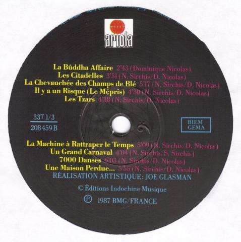 Indochine - 7000 Danses | Ariola (208459) - 6 Indochine - 7000 Danses | Ariola (208459) - 6