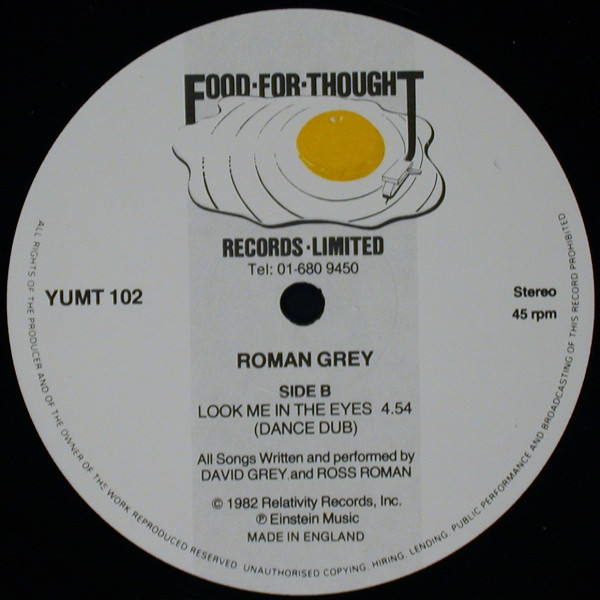 Roman Grey - Look Me In The Eyes | Food For Thought Records (YUMT 102) - 4