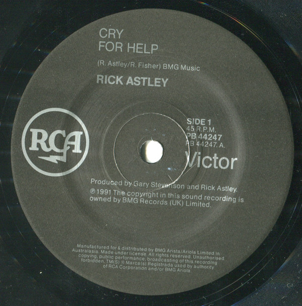 Rick Astley - Cry For Help | RCA Victor (PB 44247) - 3