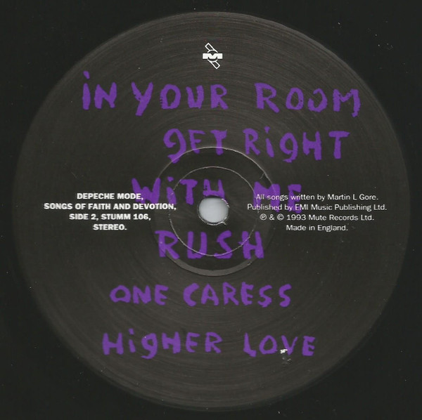 Depeche Mode - Songs Of Faith And Devotion | Mute (STUMM 106) - 4