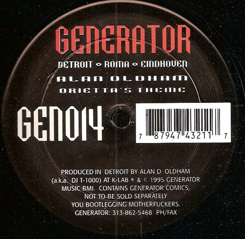 Alan Oldham - Orietta's Theme | Generator Records (GEN014)
