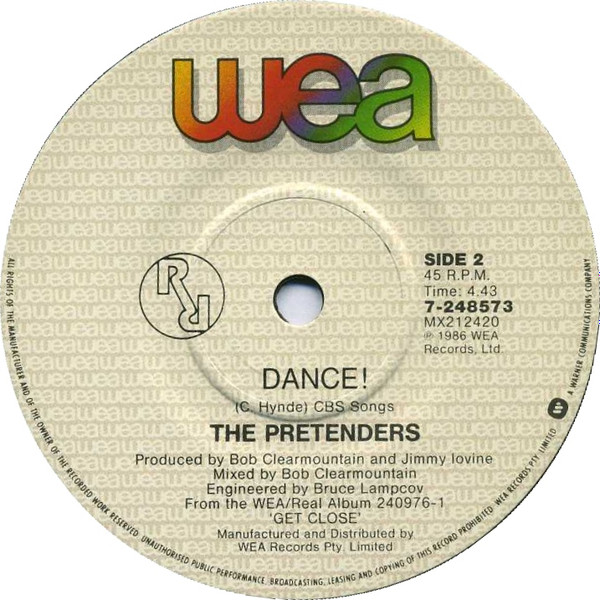 The Pretenders - Don't Get Me Wrong | WEA (7-248573) - 2