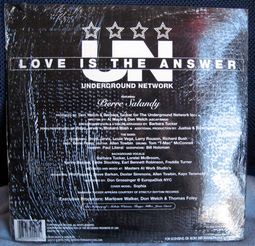 The Underground Network Featuring Pierre Salandy - Love Is The Answer | Prelude Records NYC (PR 0002) - 2