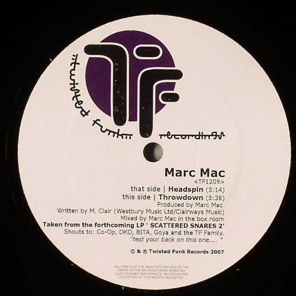 Marc Mac - Headspin | Twisted Funk (TF1209) - main