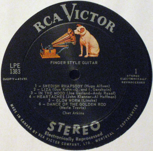 Chet Atkins - Finger-Style Guitar | RCA Victor (LPE 1383) - 3
