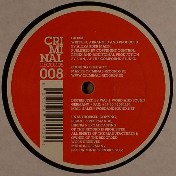 Alexander Maier - Ino | Criminal Records (CRIMINAL RECORDS 008) - 2 Alexander Maier - Ino | Criminal Records (CRIMINAL RECORDS 008) - 2