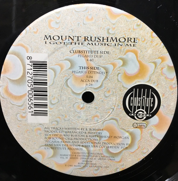 Mount Rushmore - I Got The Music In Me | Clubstitute Records (2000657) - main Mount Rushmore - I Got The Music In Me | Clubstitute Records (2000657) - main