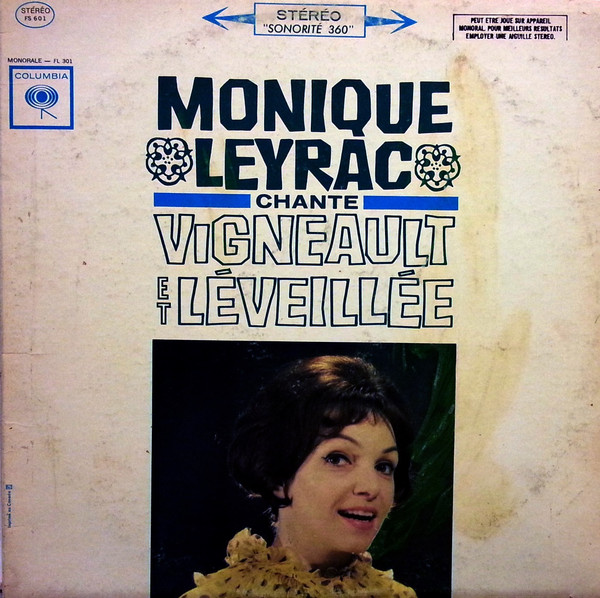 Monique Leyrac - Chante Vigneault Et Leveillée | Columbia (FS 601) - main