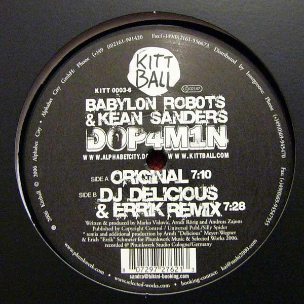 Babylon Robots & Kean Sanders - Dop4m1n | Kittball Records (KITT 0003-6) - 2 Babylon Robots & Kean Sanders - Dop4m1n | Kittball Records (KITT 0003-6) - 2