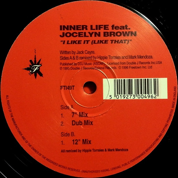 Inner Life Feat. Jocelyn Brown - I Like It (Like That) (Remixes) | Freetown Inc (FTI49T) - 2
