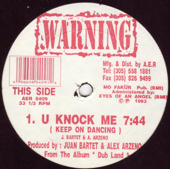 Warning - U Knock Me / Túbale | Angel Eyes Records (AER 5409) - main