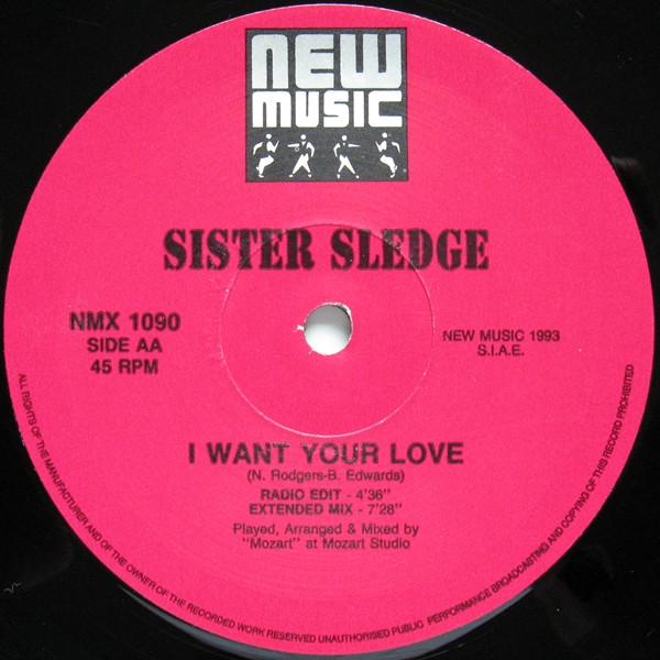 Sister Sledge - World, Rise & Shine / I Want Your Love | New Music International (NMX 1090) - 4 Sister Sledge - World, Rise & Shine / I Want Your Love | New Music International (NMX 1090) - 4