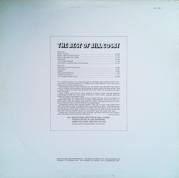 Bill Cosby - The Best Of Bill Cosby | Warner Bros. Records (WS 1798) - 2