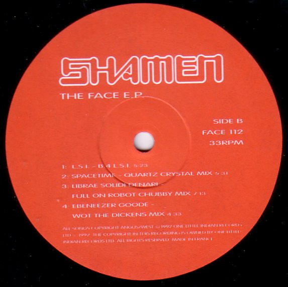 The Shamen - The Face E.P. | One Little Indian (FACE 112) - 4