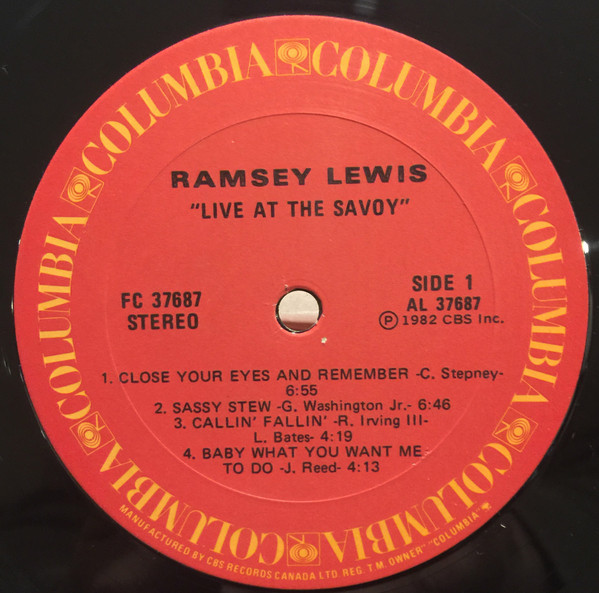Ramsey Lewis - Live At The Savoy | Columbia (FC 37687) - 3