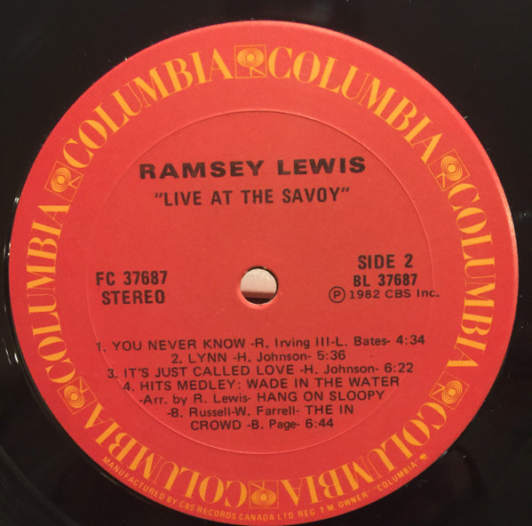 Ramsey Lewis - Live At The Savoy | Columbia (FC 37687) - 4