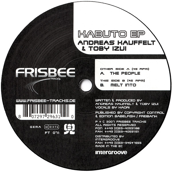 Andreas Kauffelt & Toby Izui - Kabuto EP | Frisbee Tracks (FT 071)