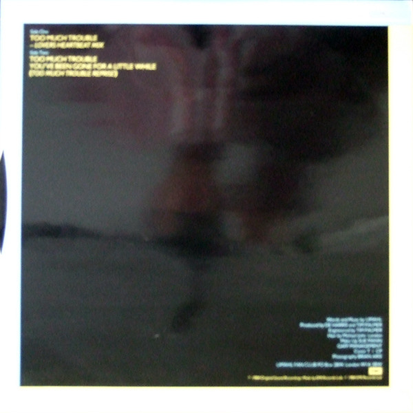Limahl - Too Much Trouble (Lovers Heartbeat Mix) | EMI (12LML 2) - 2