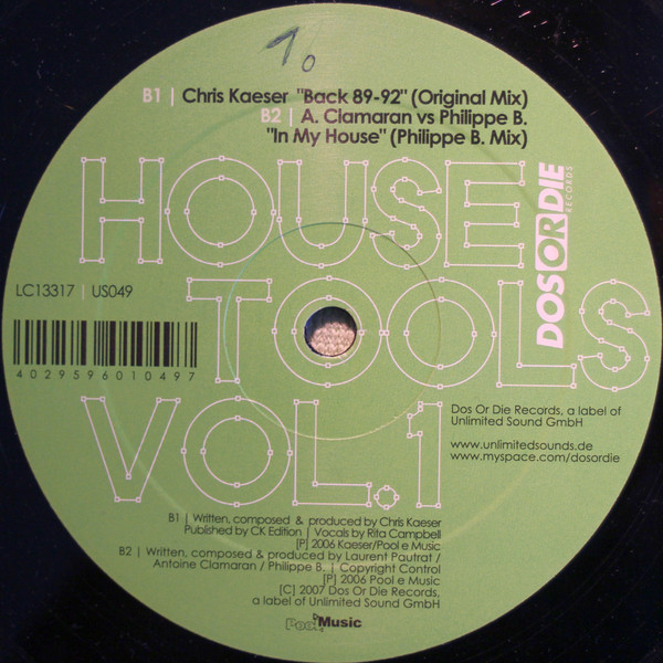 Various - House Tools Vol. 1 | Unlimited Sounds (US 049) - main Various - House Tools Vol. 1 | Unlimited Sounds (US 049) - main