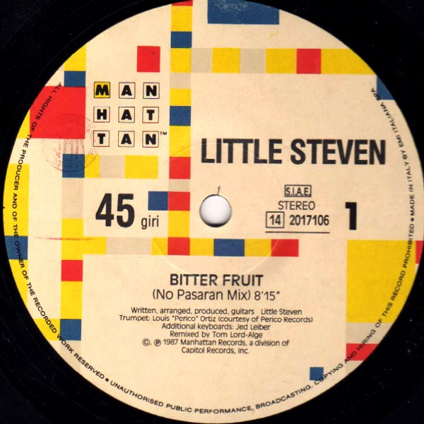Little Steven - Bitter Fruit | Manhattan Records (14 2017106) - 2