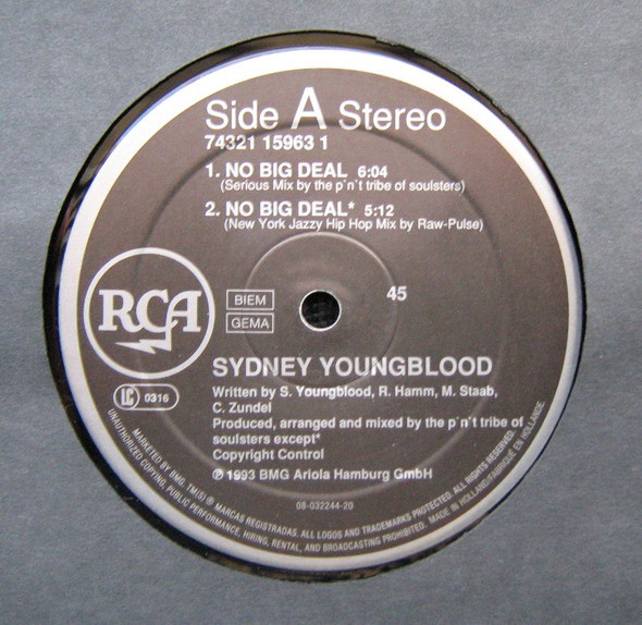 Sydney Youngblood - No Big Deal | BMG (74321 15963 1) - 3 Sydney Youngblood - No Big Deal | BMG (74321 15963 1) - 3