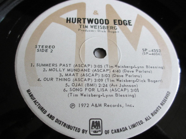 Tim Weisberg - Hurtwood Edge | A&M Records (SP 4352) - 2 Tim Weisberg - Hurtwood Edge | A&M Records (SP 4352) - 2