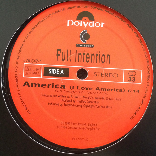 Full Intention - America (I Love America) | Polydor (576 647-1)