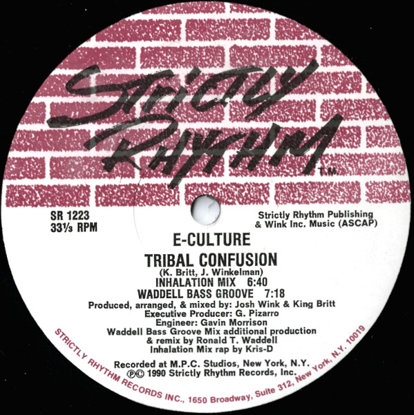 E-Culture - Tribal Confusion / Unification | Strictly Rhythm (SR 1223) - main