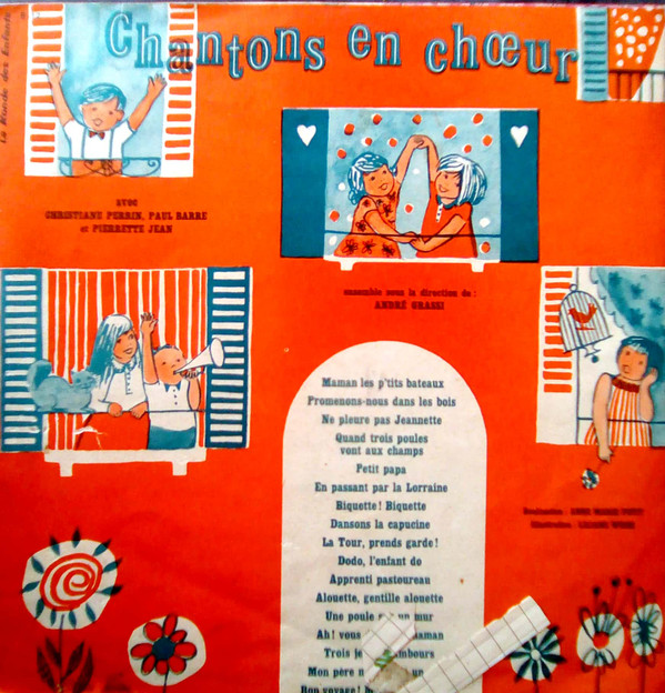 Christiane Perrin , Paul Barré , Pierrette Jean , André Grassi - Chantons En Choeur | La Ronde Des Enfants (E 12)