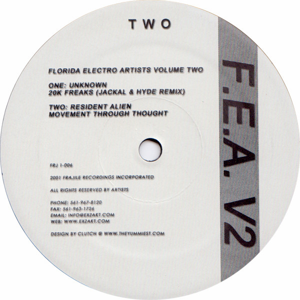 Various - Florida Electro Artists Volume Two | Frajile Records (FRJ 1-006) - 3