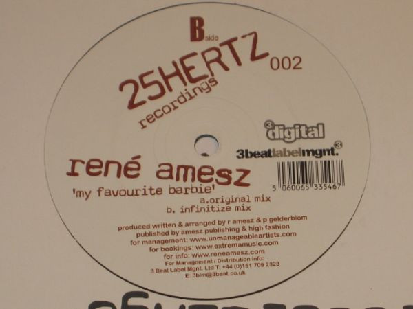 René Amesz - My Favourite Barbie | 25 Hertz Recordings (25H002)