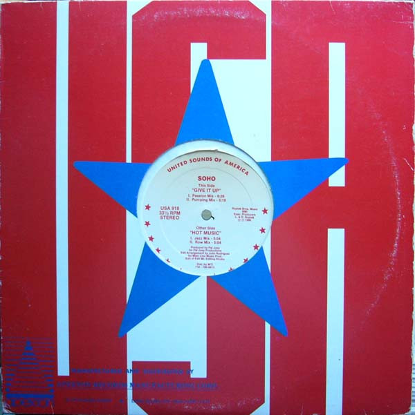 Soho - Give It Up / Hot Music | United Sounds of America (USA 918) - 3