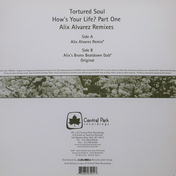 Tortured Soul - How's Your Life? (Part One) (Alix Alvarez Remixes) | Central Park Recordings (CPR3016) - 2 Tortured Soul - How's Your Life? (Part One) (Alix Alvarez Remixes) | Central Park Recordings (CPR3016) - 2