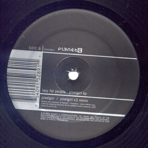 Lazy Fat People - Pixelgirl EP | Planet E (PE65289-1) - 2