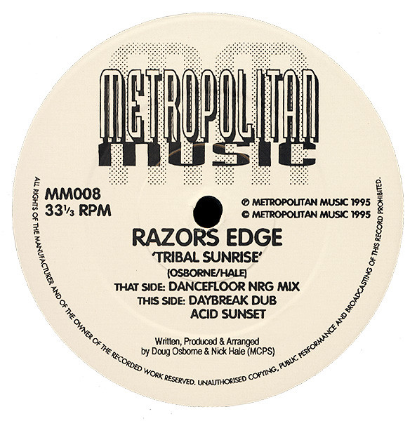 Razor's Edge - Tribal Sunrise | Metropolitan Music (MM008) - main Razor's Edge - Tribal Sunrise | Metropolitan Music (MM008) - main