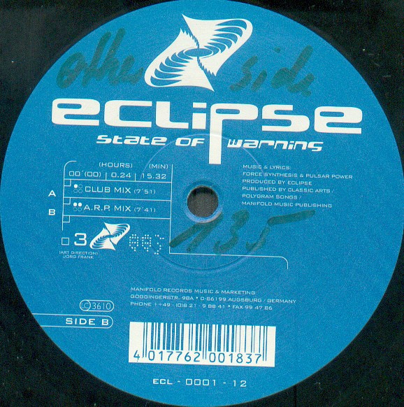 Eclipse - State Of Warning | Eclipse Tunes (ECL - 0001 - 12) - main
